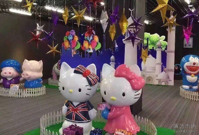 房产商场策划营销Hello kitty、凯啼猫道具展览出租租赁