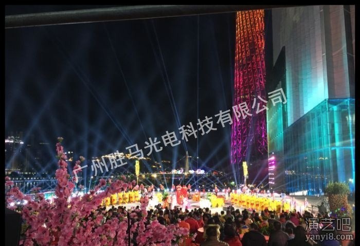 2016广州分场央视春晚彩色激光