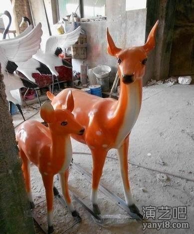 浙江光速度梅花鹿雕塑模型销售仿真动物玻璃钢模型出租