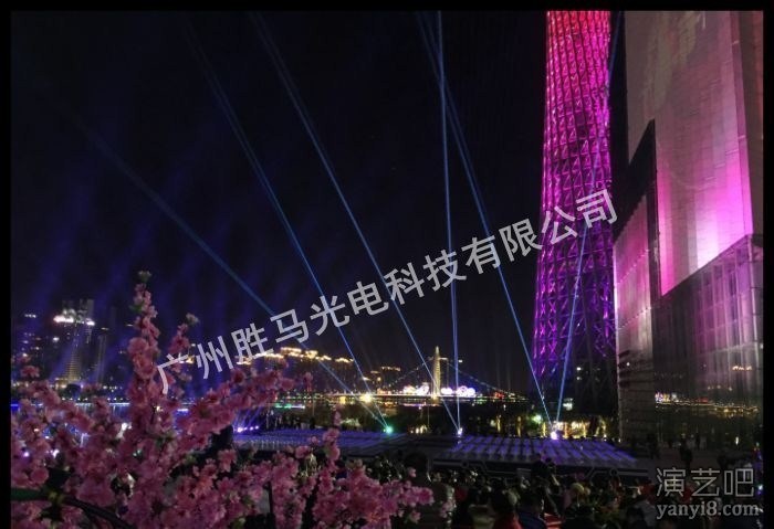 2016广州分场央视春晚彩色激光