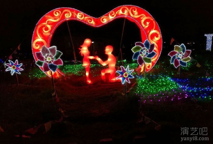 上海七夕限定灯光节，唯美灯光展览布置