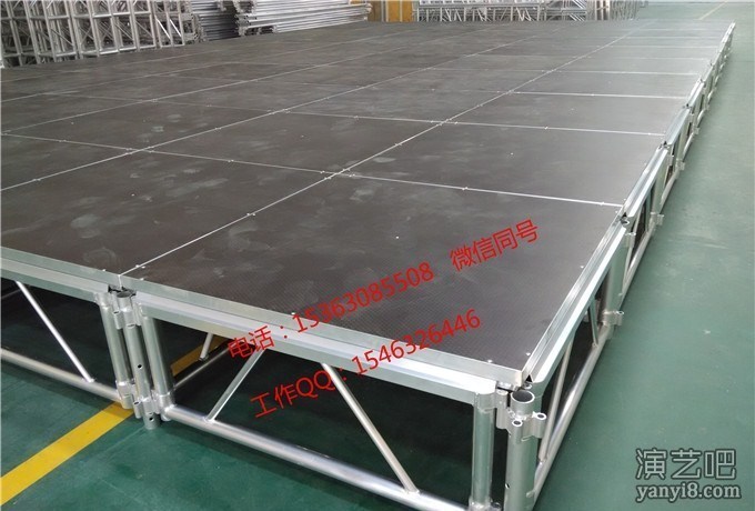 舞台厂家供应优质1.22x1.22铝合金舞台 高度可以调节