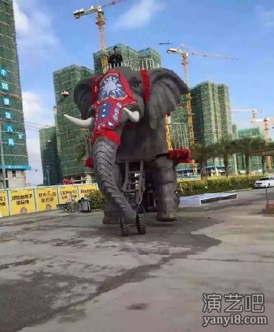 机械大象出租活动案例 机械大象租赁公司 大型互动道具