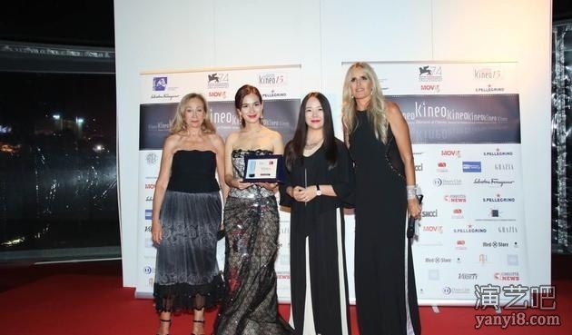 卢靖姗获Taormina电影节Kineo Anica国际艺人奖