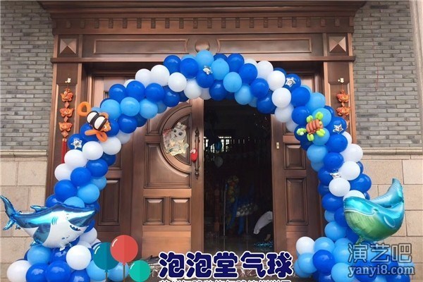 苏州气球装饰气球布置会场拱门制作生日现场布置