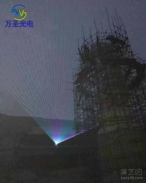 古建园林亮化激光灯_寺庙亮化激光灯_水幕激光灯_喷泉激