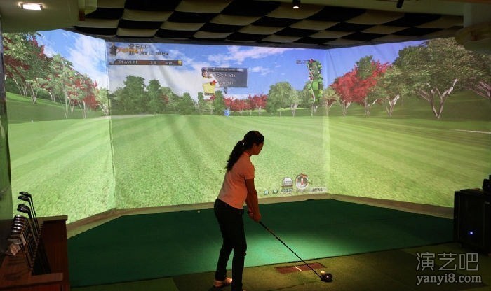 室内屏幕模拟高尔夫出租 模拟高尔夫出租租赁