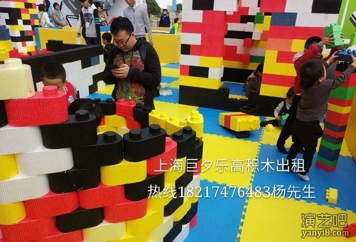 江苏南京大型建筑乐高积木出租上海亲子拼装积木房子出
