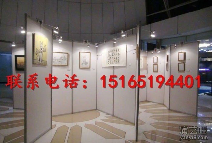 潍坊挂画展板租赁，1×2.5标摊出租