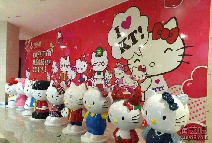 不落伍的KT猫出租销售HelloKitty租凭定制萌物猫模型销