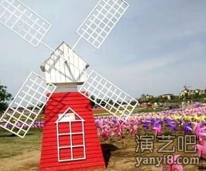 2018热门风车节设计创意风车展布置出租七彩风车长廊租