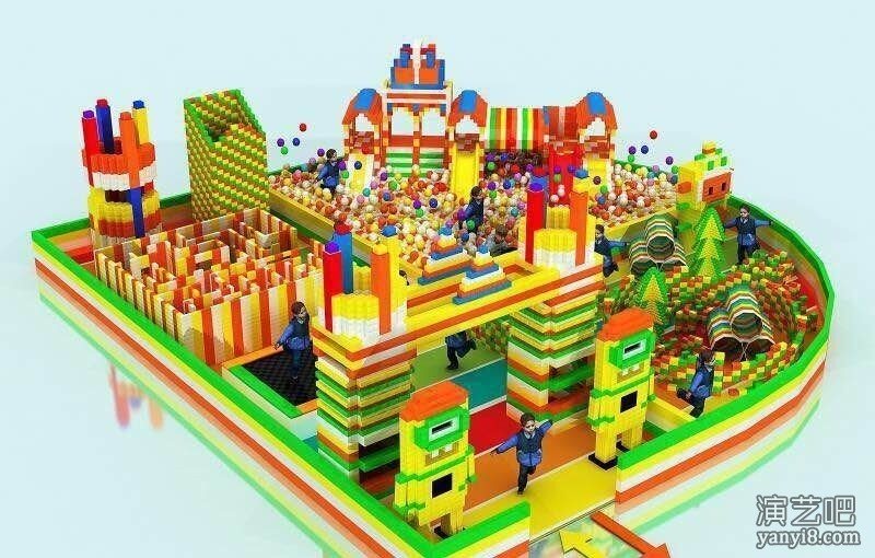 大型积木乐园价格乐高积木王国搭建出租儿童互动乐园