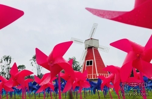 精致七彩风车节设计方案 大型风车节厂家价格 荷兰风车