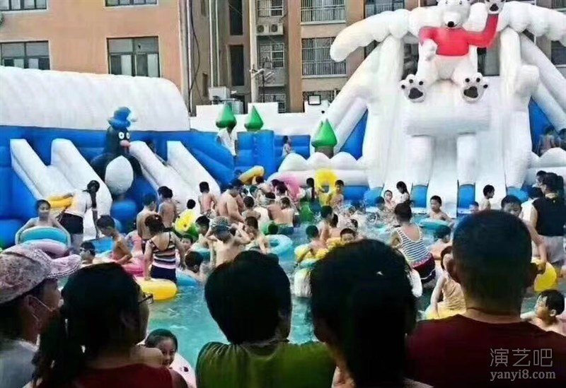 江苏夏季水上乐园出租充气气模移动式水上闯关出租