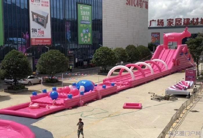 上海2019新款水上闯关出租，新款粉色水上闯关租赁