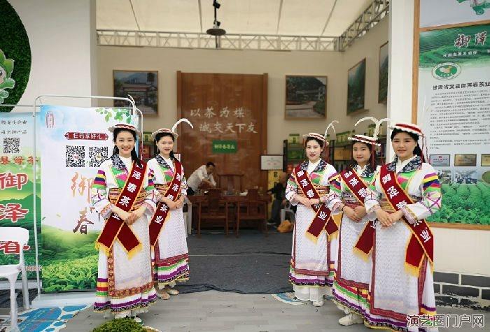 甘肃陇南茶文化旅游节芙蓉门女子茶道茶艺表演冲泡“御泽春”