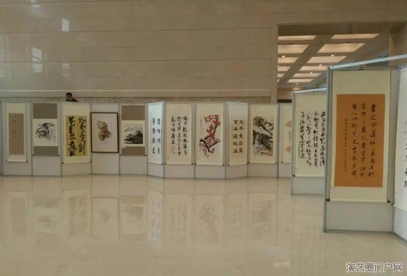 深圳市民中心书画展板出租案例