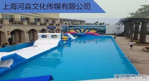 夏日充气水上冲关比赛游乐产品出租