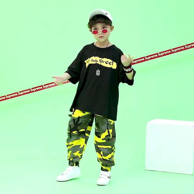 君晓天云街舞服装嘻哈风男童套装2019夏季潮女童爵士舞演出服幼儿童hiphop