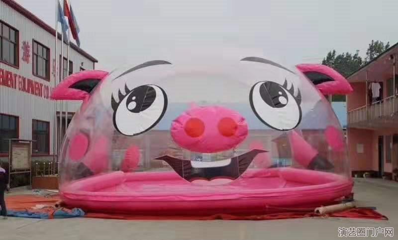 济南猪猪岛出组租赁 附带海洋球小型充气浮具