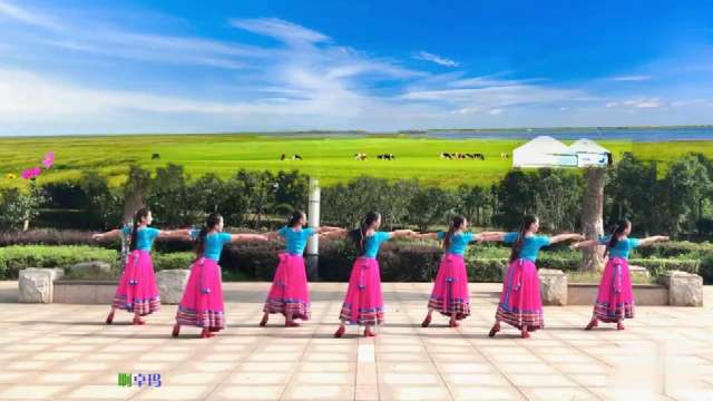 君晓天云广场舞服装藏族舞蹈演出服装女成人蒙古族衣服女民族风新款半身裙
