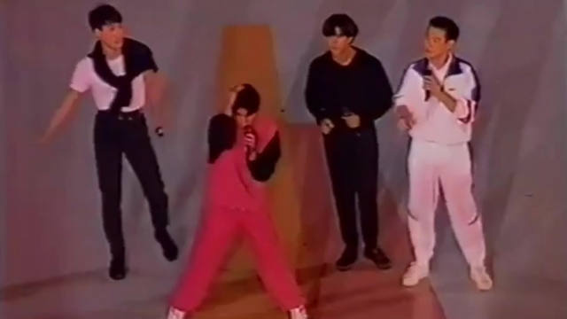1992年四大天王首次同台演出，个个都是颜值巅峰