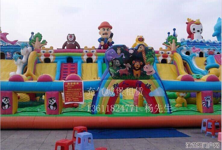 上海儿童生日派对迪士尼充气城堡出租大中小型充气滑梯