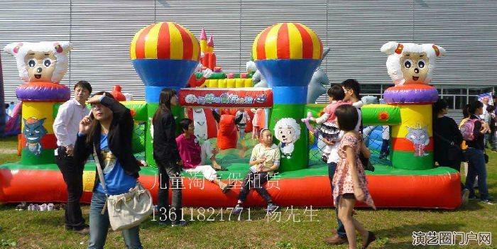 供应上海六一儿童活动策划气球拱门设备，充气城堡出租