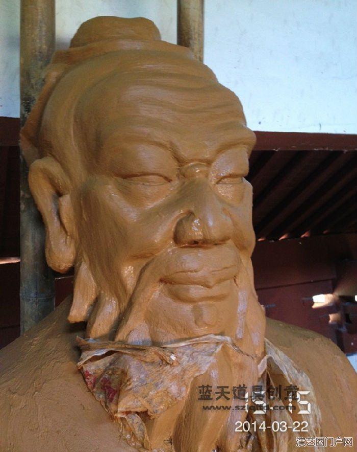 2015杭州临安白水涧风景区的佛像泥菩萨的制作过程