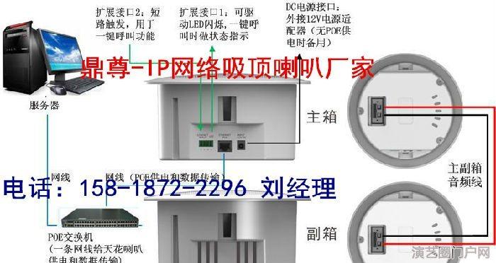 poe供电ip网络天花喇叭报价 ip网络poe供电吸顶喇叭