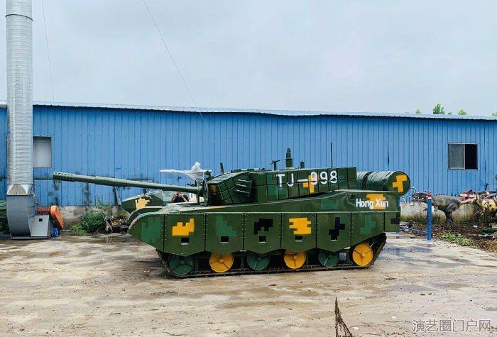 动态游乐体验坦克装甲车柴油动力军事模型