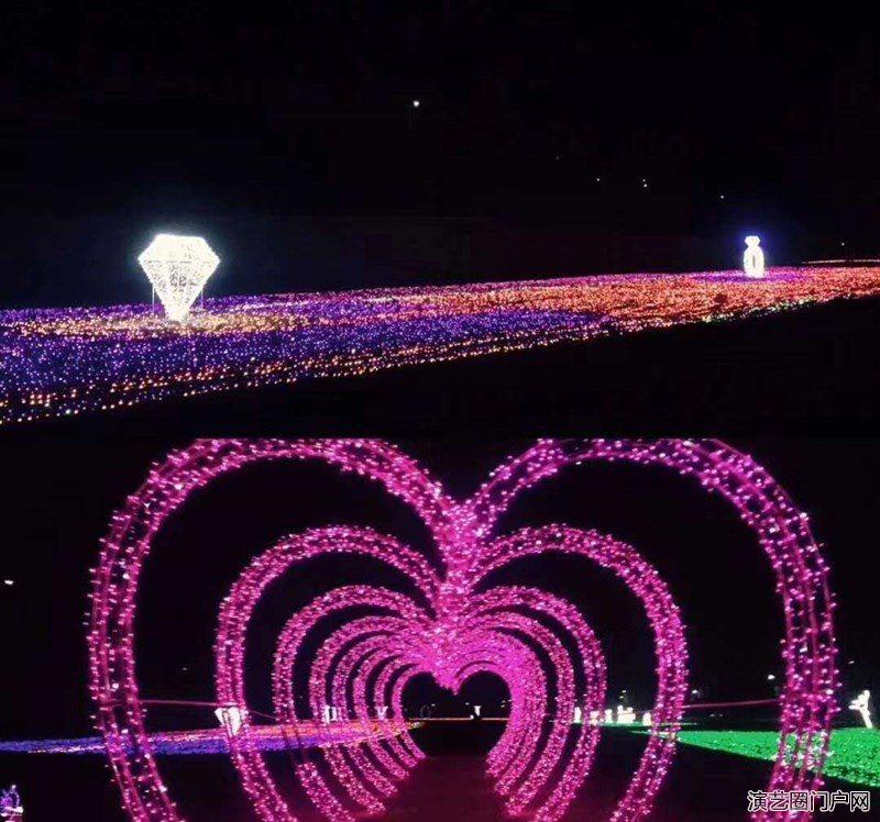 湖南艺术造型水晶烟花制作厂家灯光节，灯光节现货