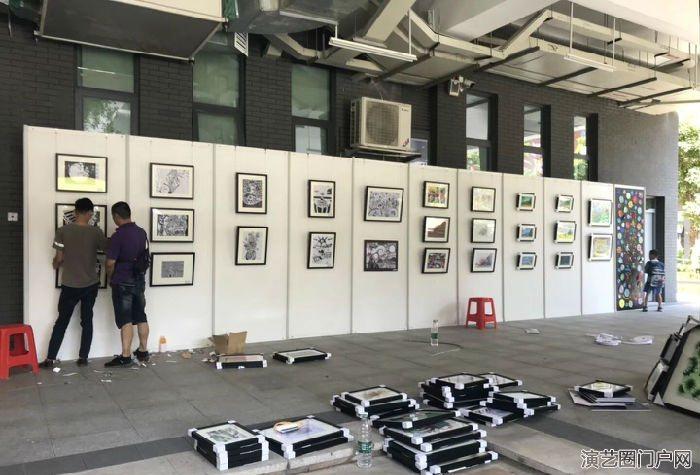 深圳市民中心书画展板搭建-挂画展板租赁批发