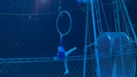 马戏团演出时两小女孩高空摔落 目击者：地上无保护措施