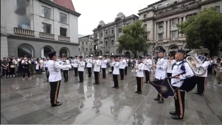 香港警察乐队湖北武汉演出（男儿当自强）（龙的传人）（做个勇敢中国人）