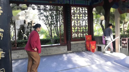 伊文立录传北京京鲁豫豫剧团优秀演员在园博园表演小品扁担校长