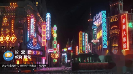 S5401《离别的车站》旗袍秀老上海 风格 夜上海 节目晚会舞美演出LED大屏背景视频素材